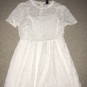 White short sleeve dress